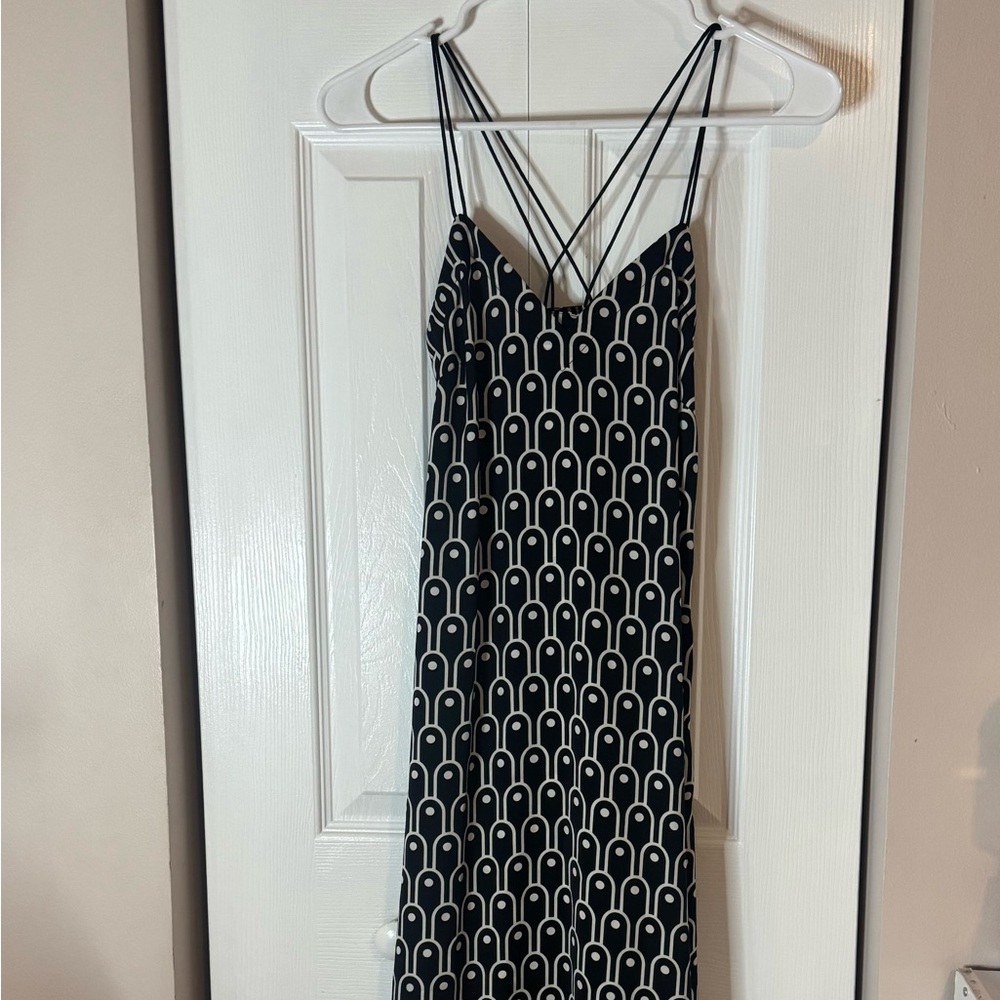 Black and White Strappy Dress